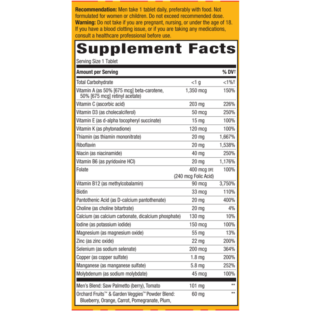 Product image for Alive! Once Daily Mens 50+ Multi (Ultra Potency).