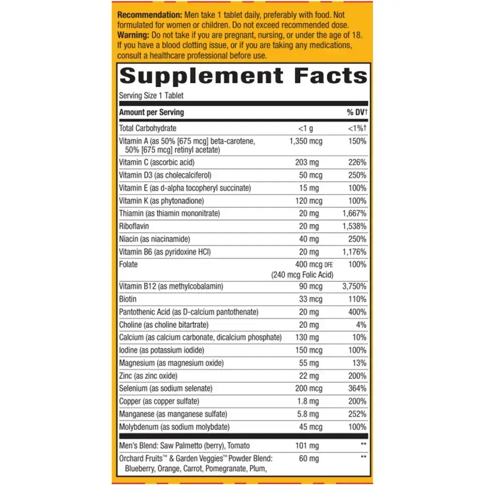 Product image for Alive! Once Daily Mens 50+ Multi (Ultra Potency).