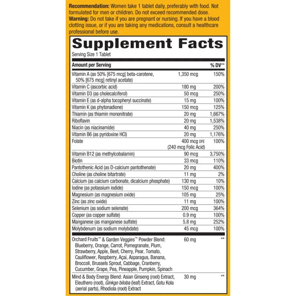 Product image for Alive! Women's 50+ Ultra Multivitamin.