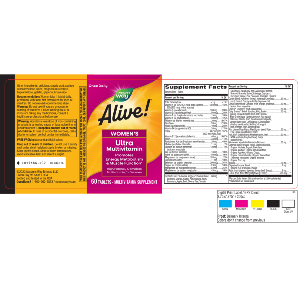 Product image for Alive! Once Daily Womens Multi (Ultra Potency).