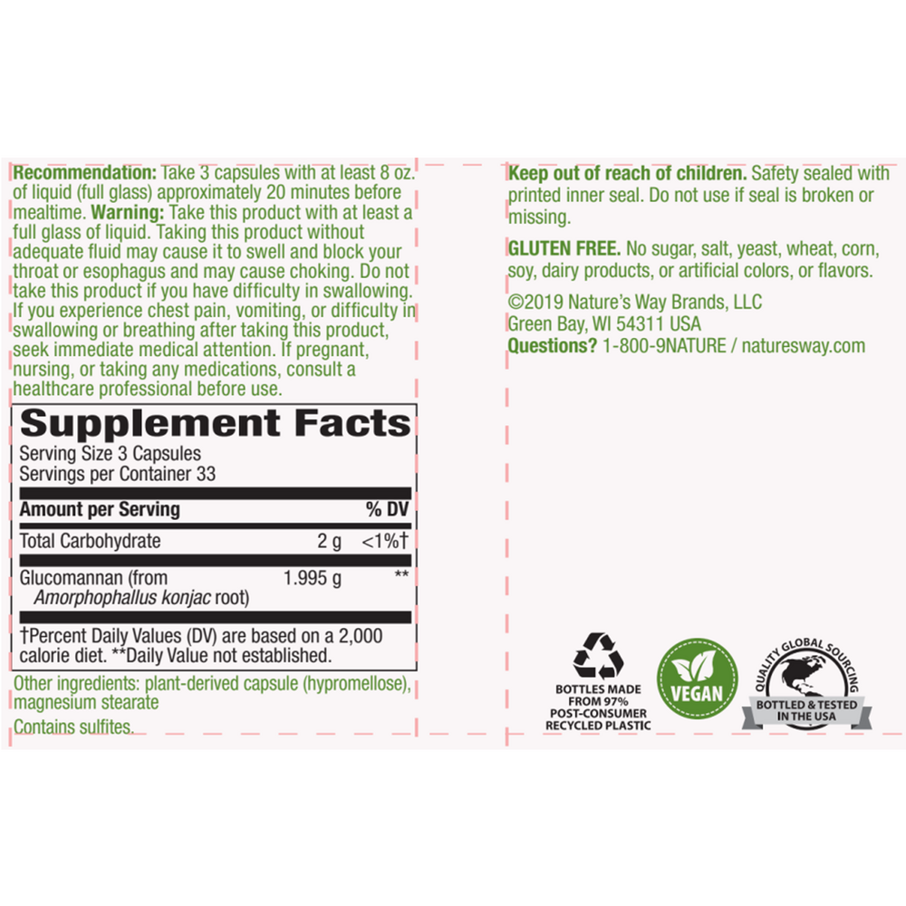 Product image for Glucomannan.