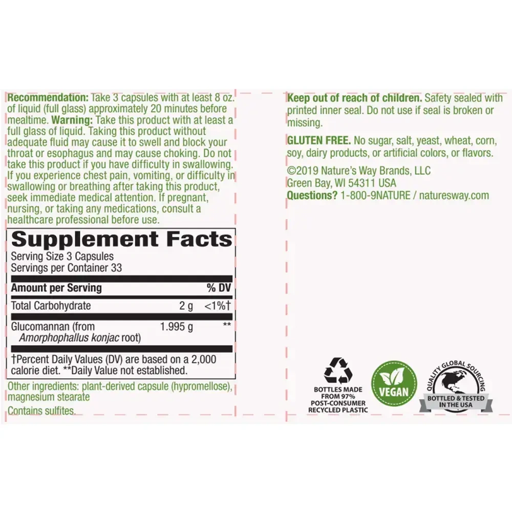 Product image for Glucomannan.