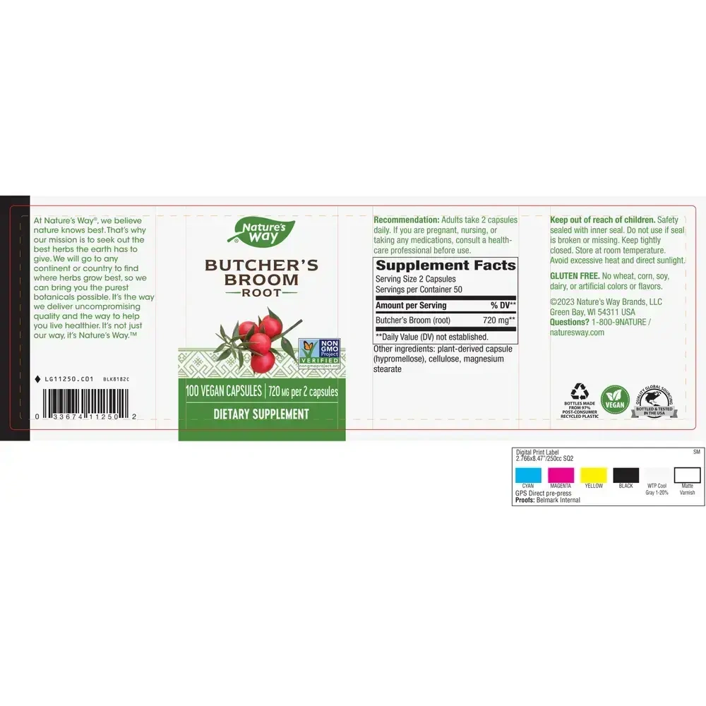 Product image for Butcher's Broom Root.