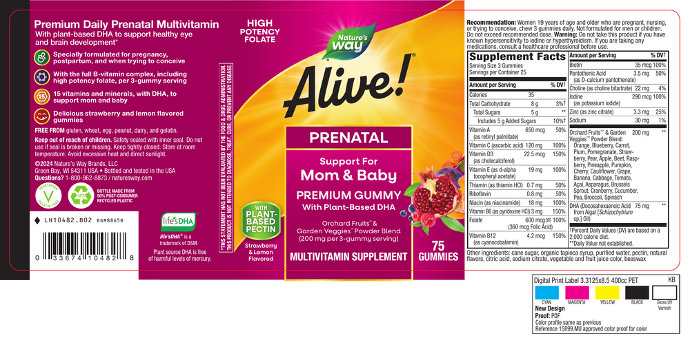 Product image for Alive Prenatal Gummy Multi Gummies.