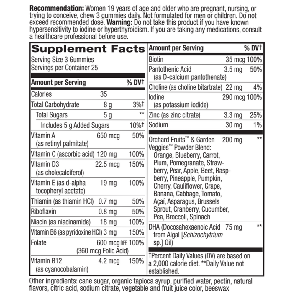 Product image for Alive Prenatal Gummy Multi Gummies.