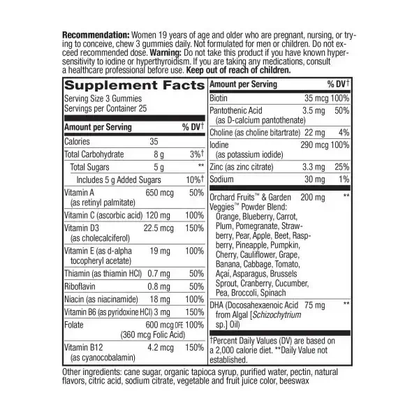 Product image for Alive Prenatal Gummy Multi Gummies.