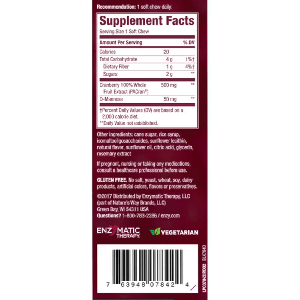 Product image for ActiFruit™ Cranberry Fruit Chew.