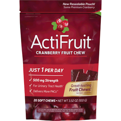 ActiFruit™ Cranberry Fruit Chew 20 Chewables ActiFruit™ Cranberry Fruit Chew 20 Chewables