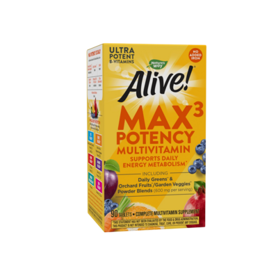 Alive!® Max3 Daily Multi-Vitamin Iron-free 90 tablets