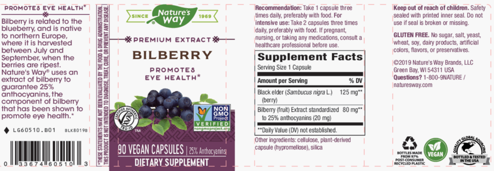 Product image for Bilberry Standardized.
