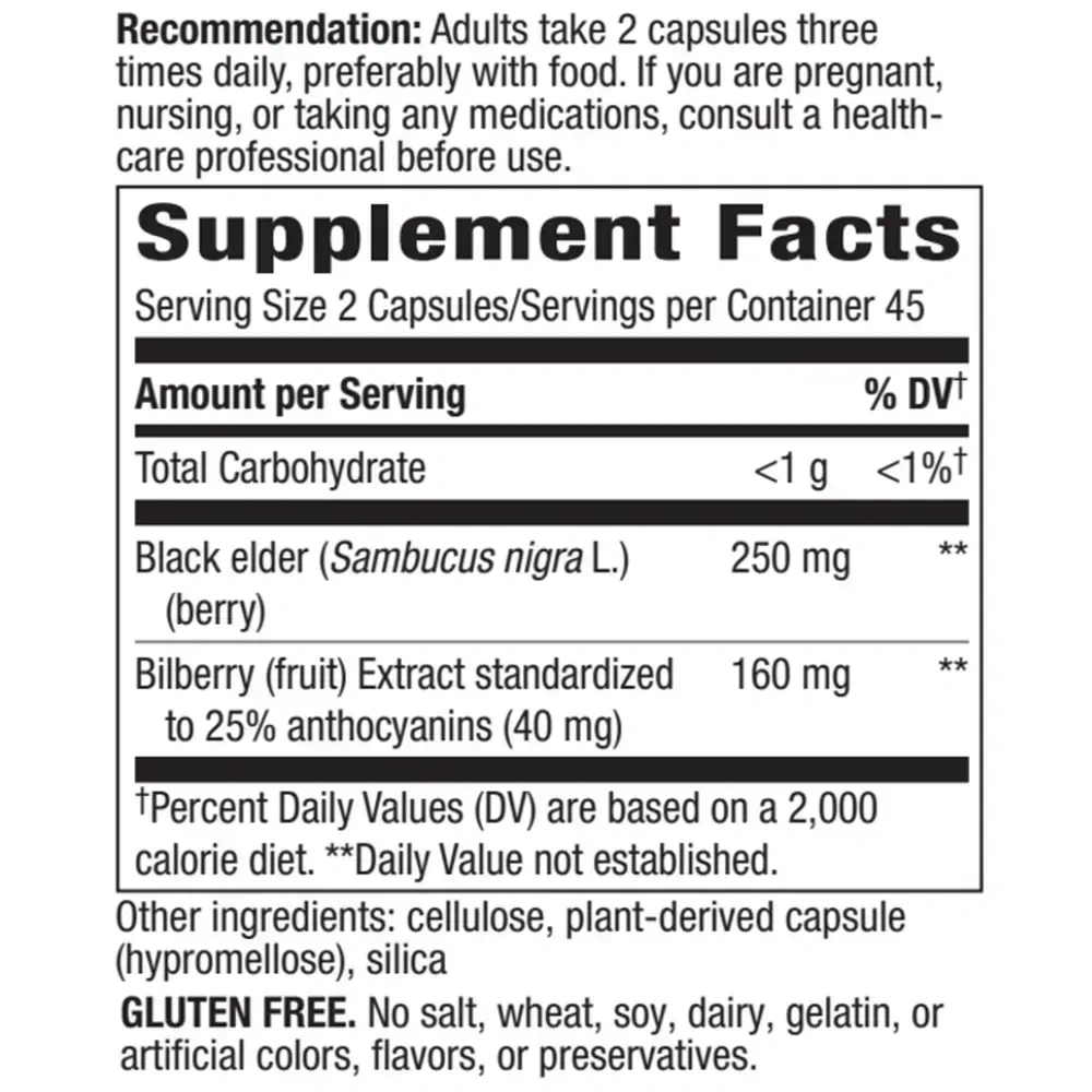 Product image for Bilberry Standardized.