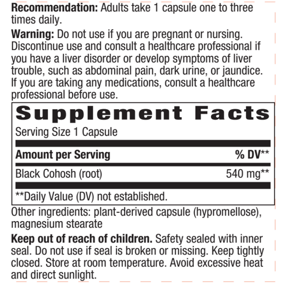 Product image for Black Cohosh Root.