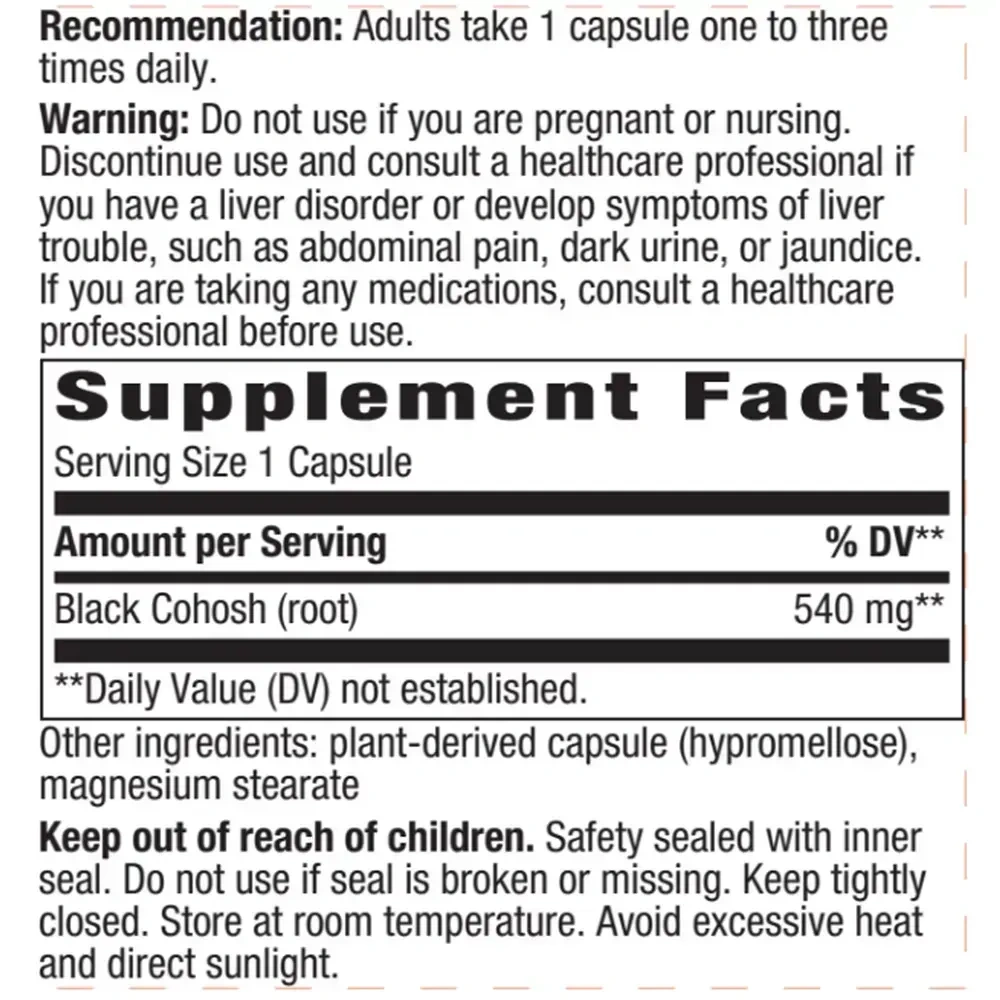 Product image for Black Cohosh Root.