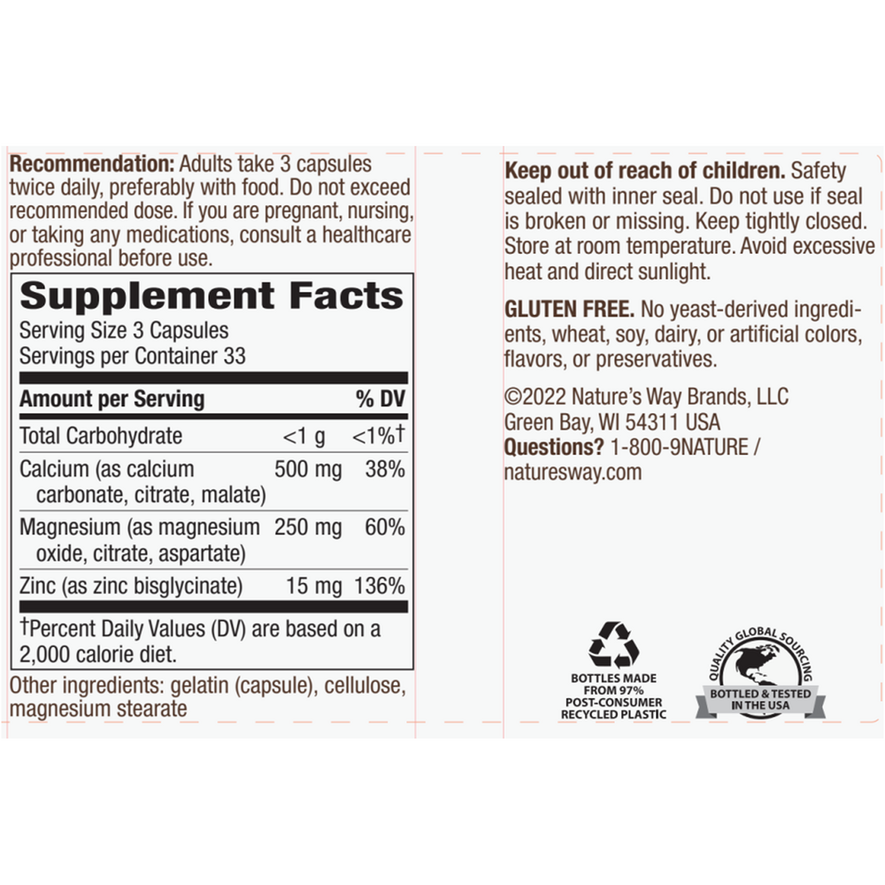 Product image for Calcium–Magnesium–Zinc.