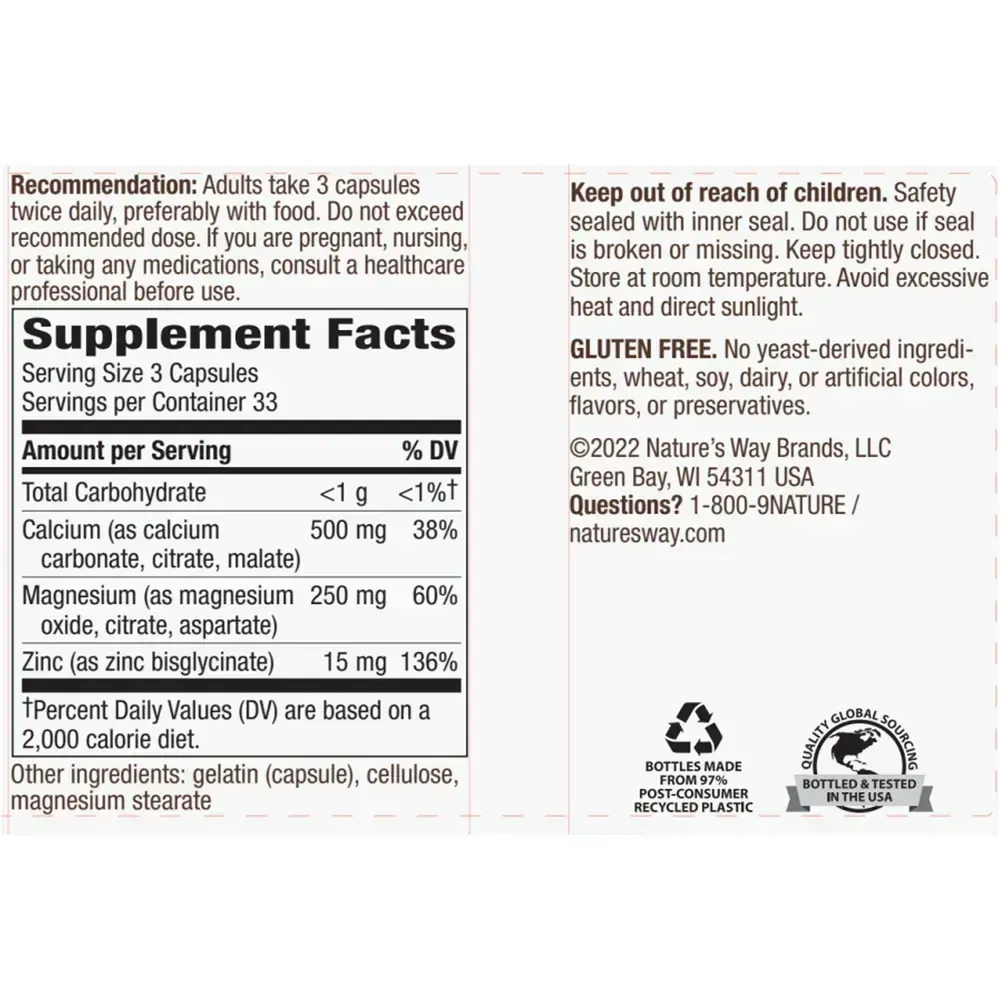 Product image for Calcium–Magnesium–Zinc.