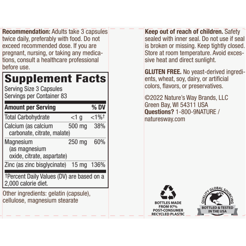 Product image for Calcium–Magnesium–Zinc.
