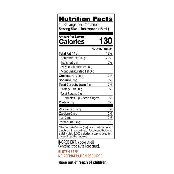 Product image for Coconut Oil.