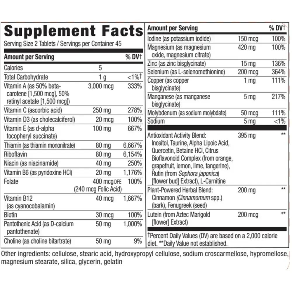 Product image for Completia® Diabetic Multi-Vitamin.