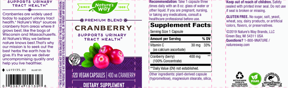 Product image for Cranberry Standardized.