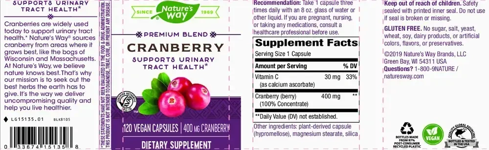 Product image for Cranberry Standardized.
