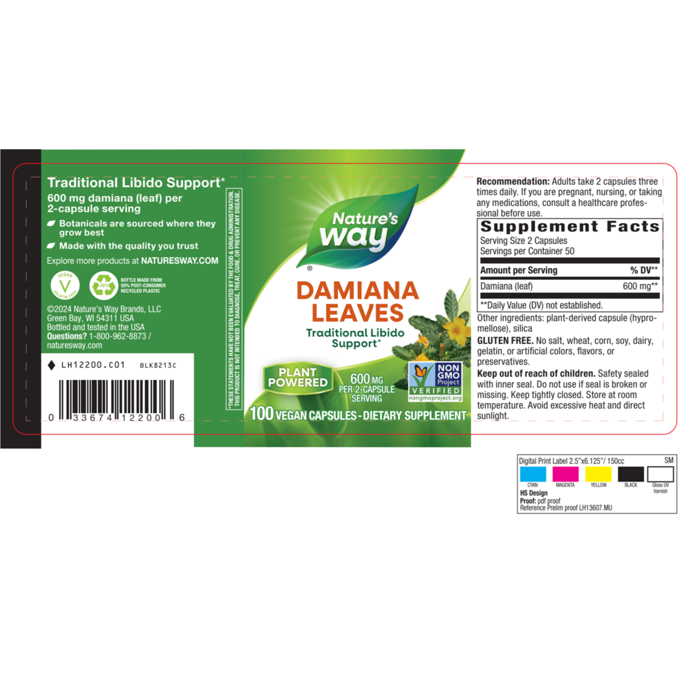 Product image for Damiana Leaves.