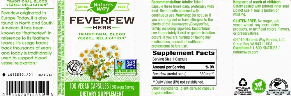 Product image for Feverfew Herb.
