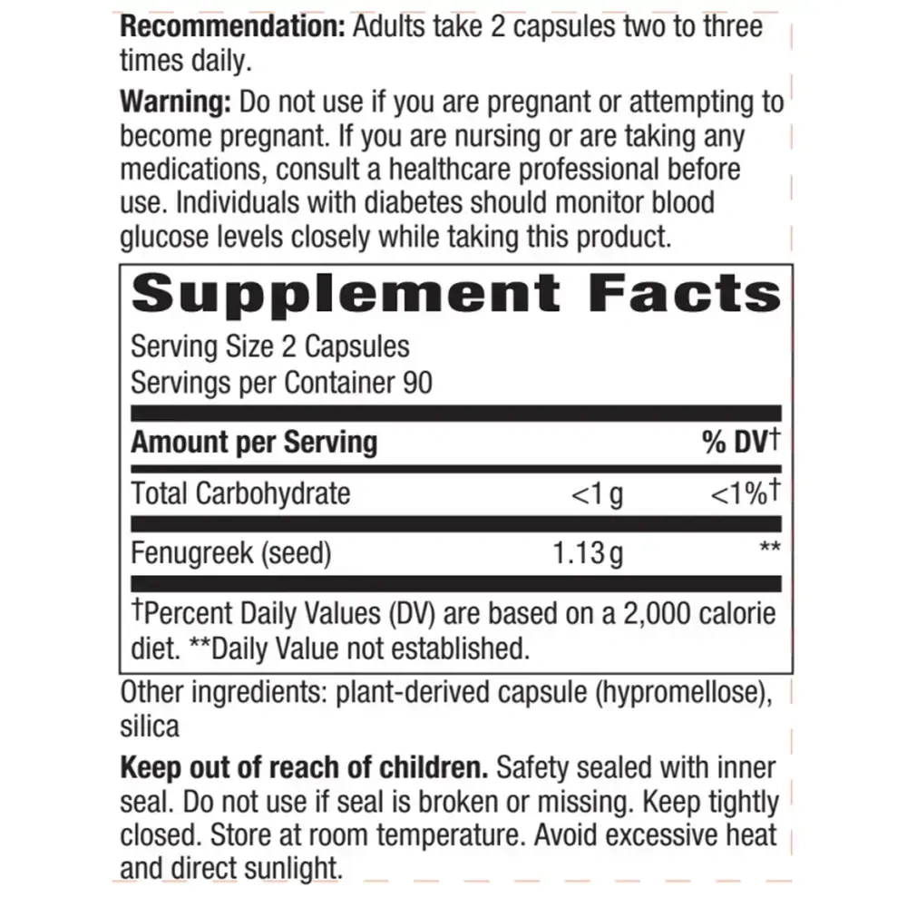 Product image for Fenugreek Seed Capsules.