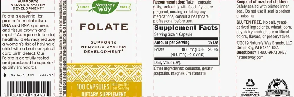 Product image for Folate.