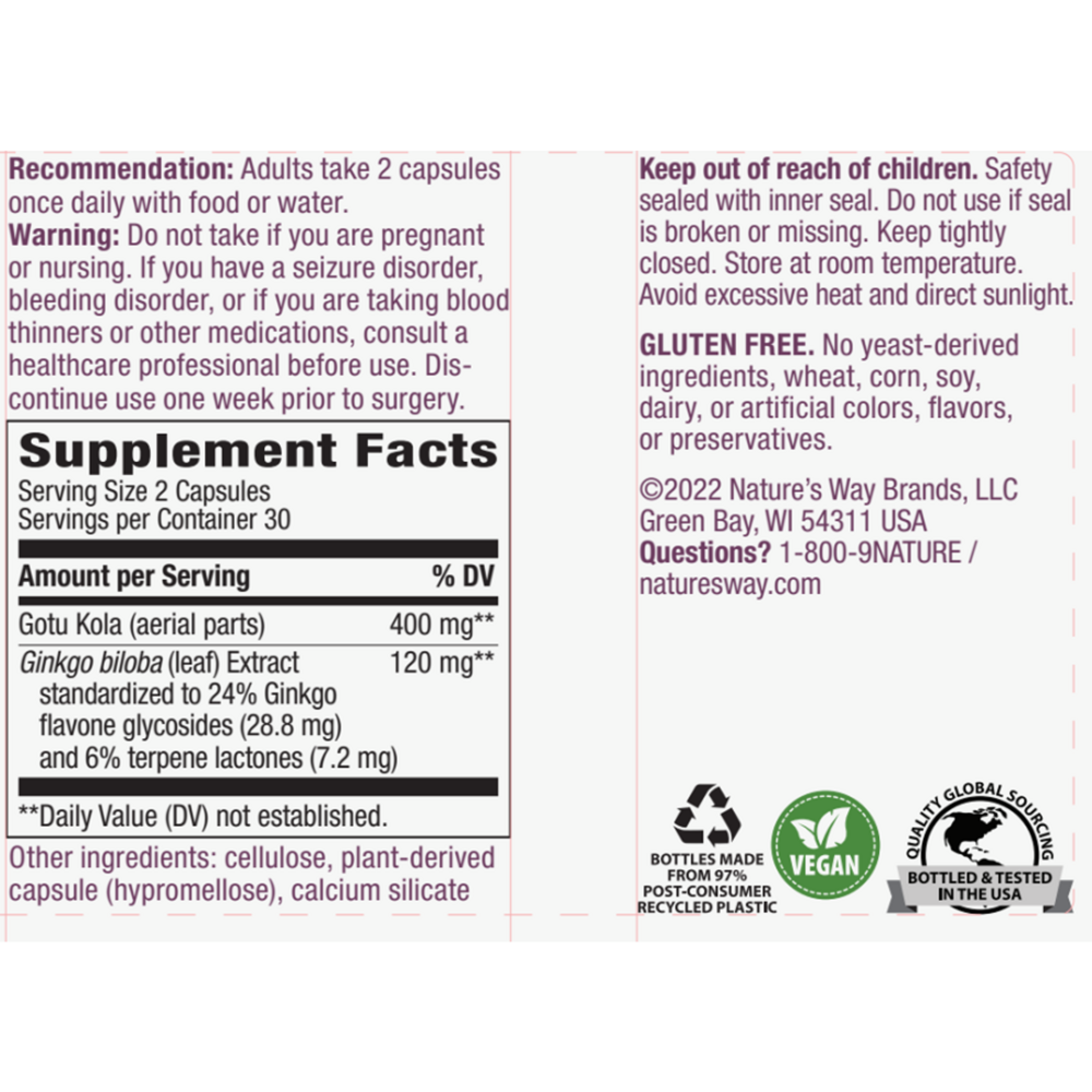 Product image for Ginkgo Standardized.