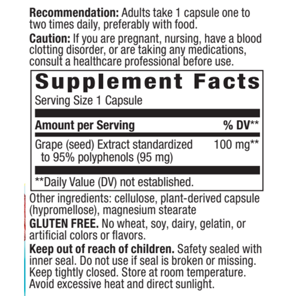 Product image for Grape Seed Standardized.