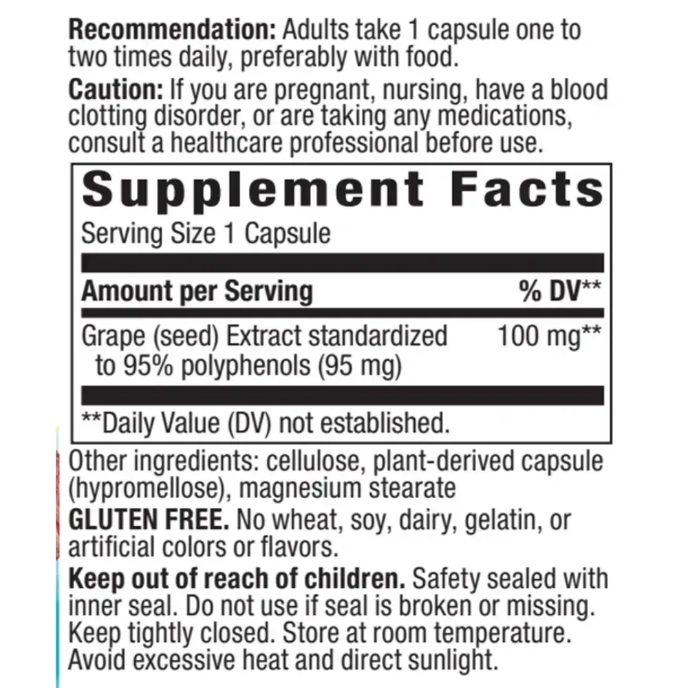 Product image for Grape Seed Premium Extract.