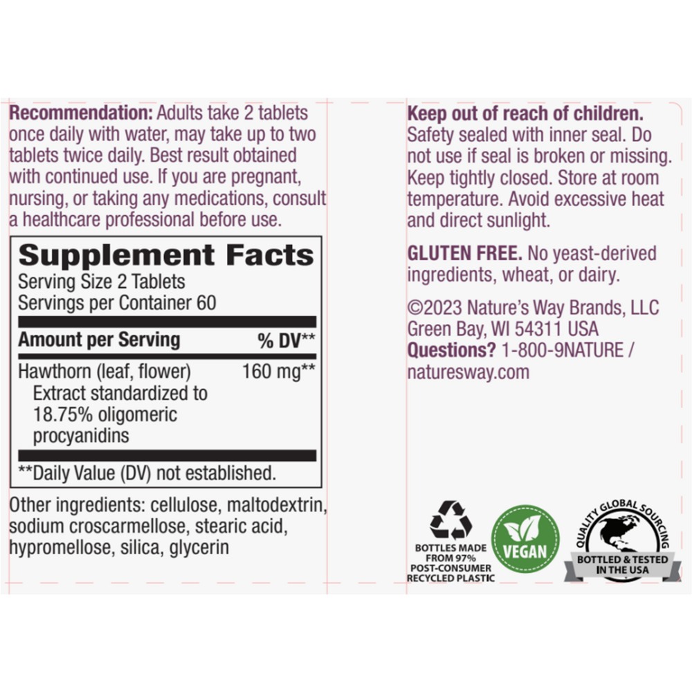 Product image for HeartCare™ Standardized Hawthorn.