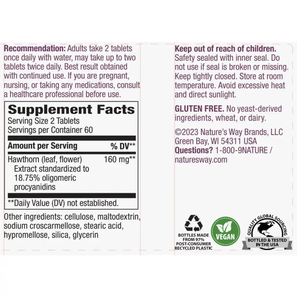 Product image for HeartCare™ Standardized Hawthorn.