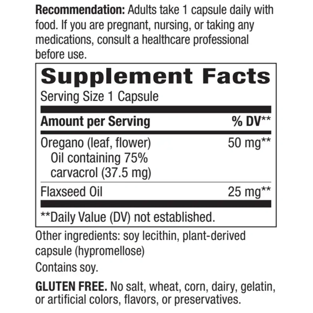 Product image for Oregano Oil Standardized.