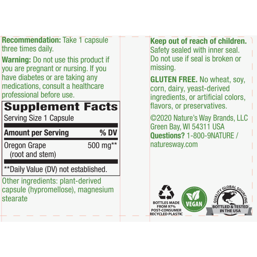 Product image for Oregon Grape Root.