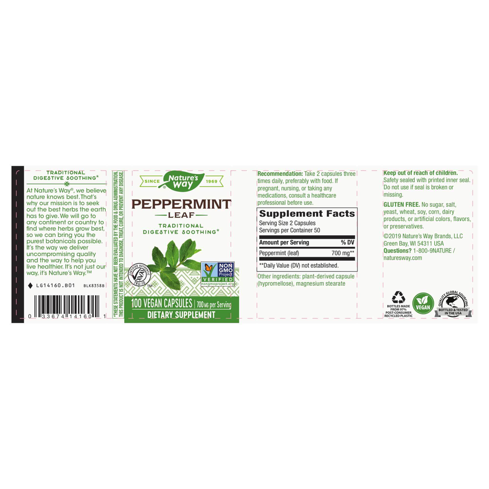 Product image for Peppermint Leaf.