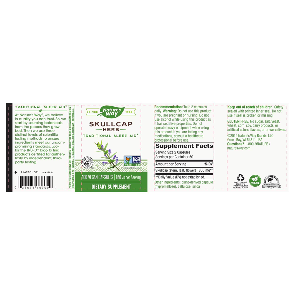 Product image for Scullcap Herb.