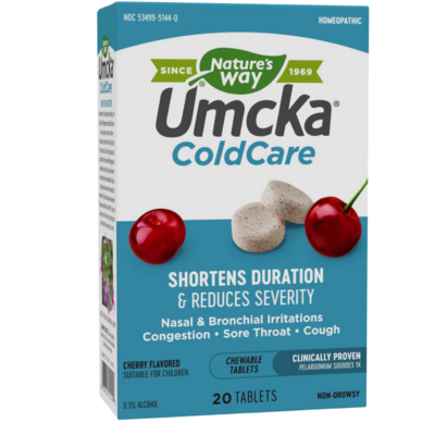 Umcka® ColdCare Cherry Flavor Chewable 20 Chewables Umcka® ColdCare Cherry Flavor Chewable 20 Chewables