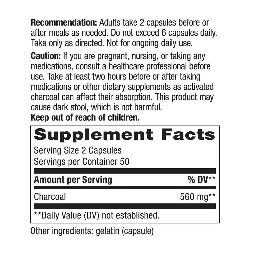 Product image for Activated Charcoal.