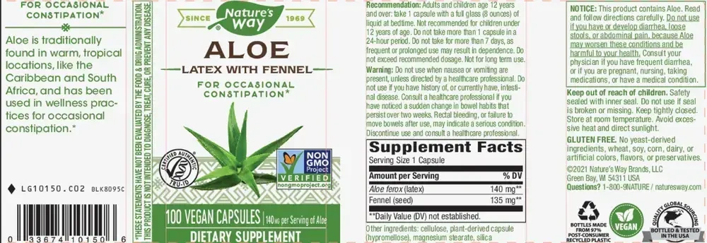 Product image for Aloe Latex with Fennel.
