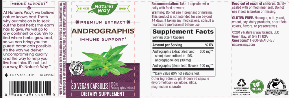 Product image for Andrographis Standardized.