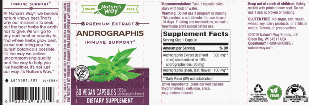 Product image for Andrographis Standardized.