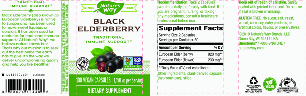 Product image for Black Elderberry.