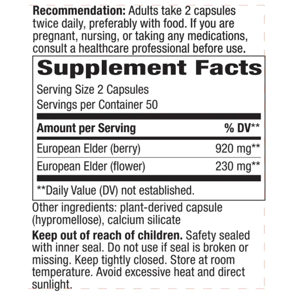 Product image for Black Elderberry.