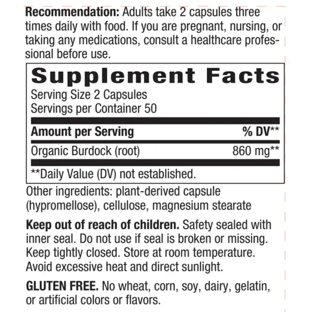 Product image for Burdock Root.