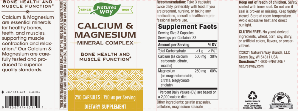 Product image for Calcium &amp; Magnesium.