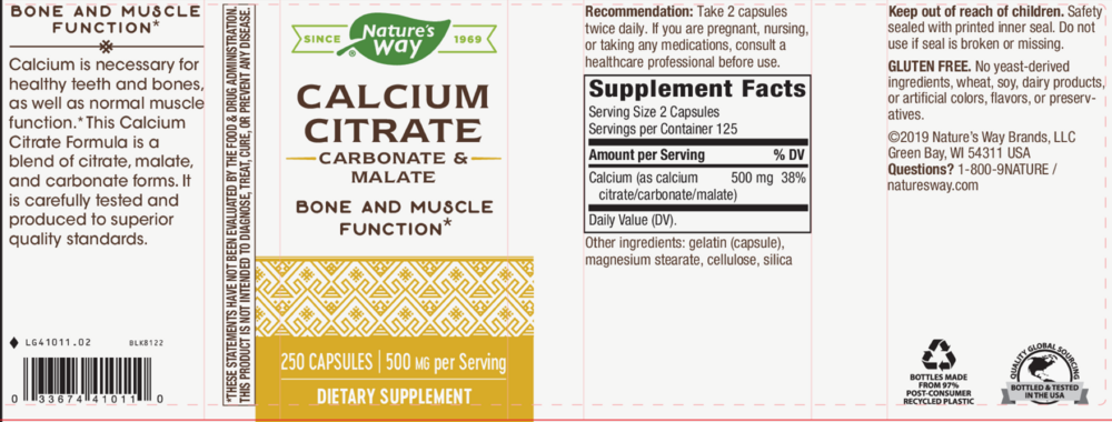 Product image for Calcium Citrate.