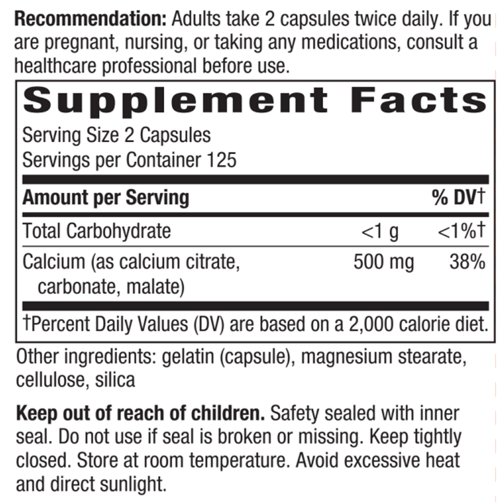 Product image for Calcium Citrate.