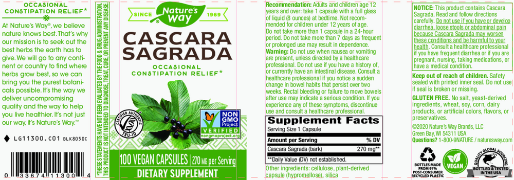 Product image for Cascara Sagrada Bark.