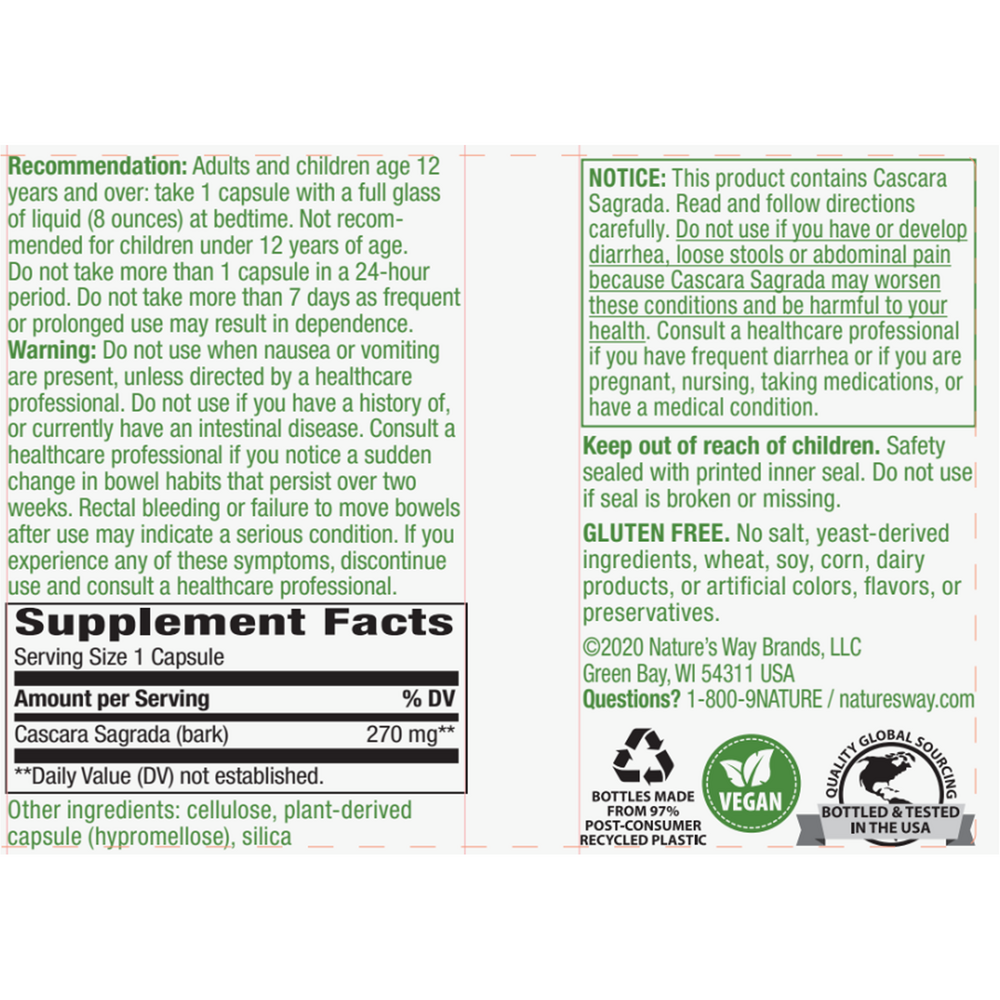 Product image for Cascara Sagrada Bark.